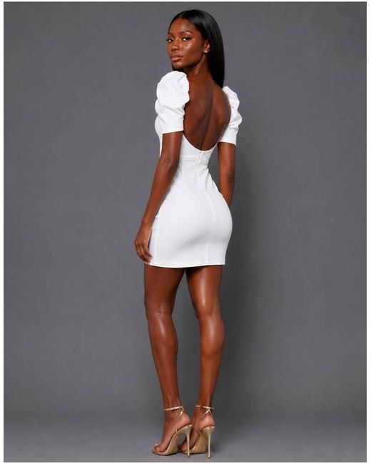 Vesper Gray Open Back Short Sleeve Mini Dress
