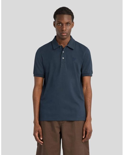 Lyle & Scott Blue Ss Polo Shirts Superfine Polo Shirt for men