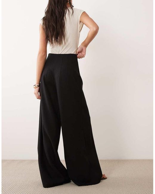 ASOS Black Tailored High Waist Corset Detail Trouser Co-Ord