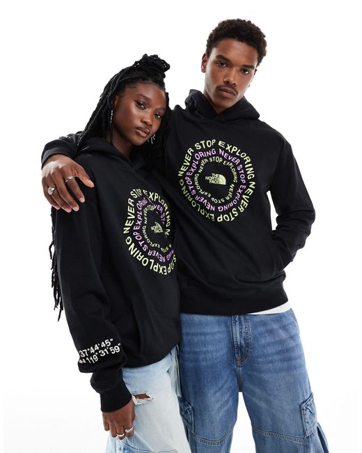 The North Face Black Nse Graphic Logo Hoodie