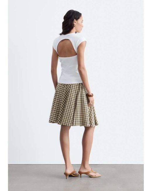 & Other Stories White Open Back Top