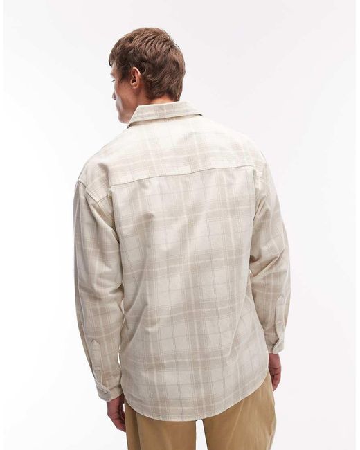 Carhartt Natural Wilbur Flannel Check Shirt for men