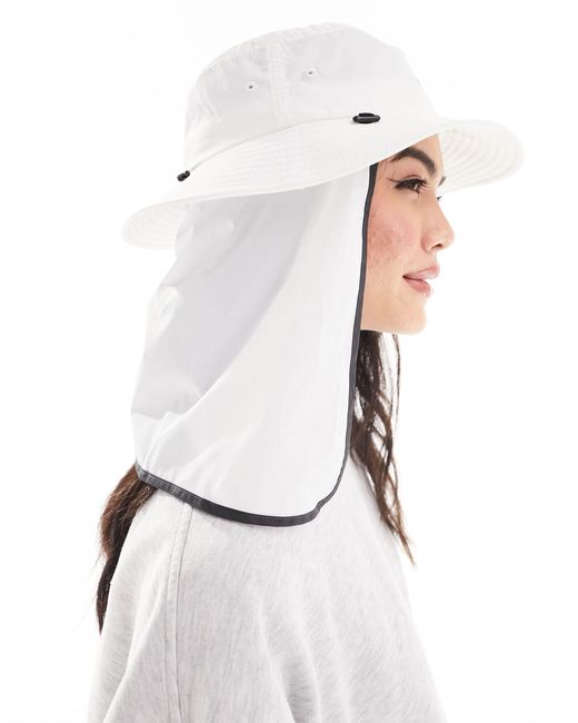 The North Face White Flyweight Bucket Hat