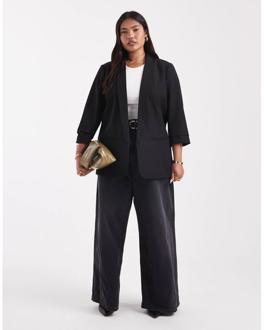 ONLY Black 3/4 Sleeve Blazer