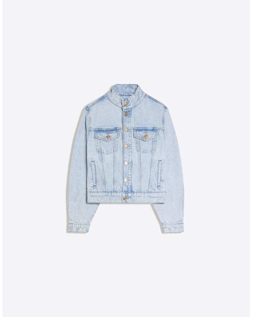 Bershka Blue Denim Jacket