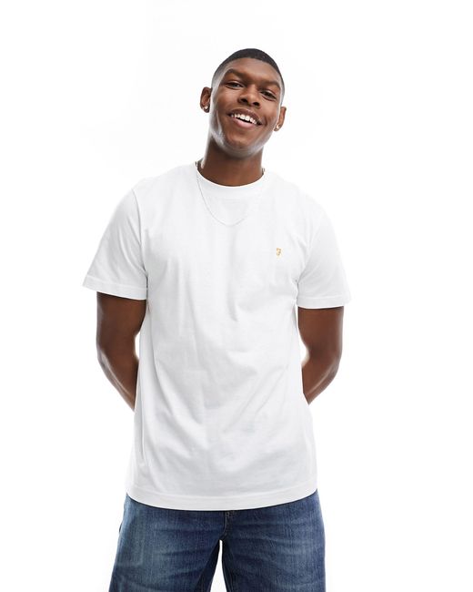 Farah White Danny T-shirt for men