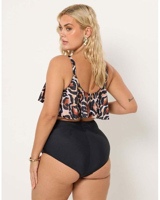 Yours Clothing Natural Super High Waisted Tummy Control Bikini Briefs
