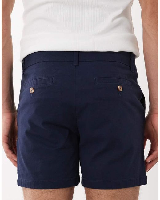 ASOS Blue Skinny Chino Short for men