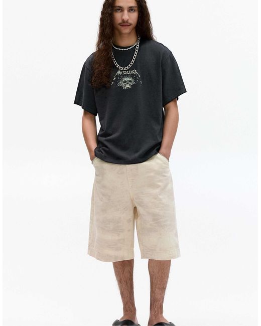 Pull&Bear – t-shirt in Natural für Herren