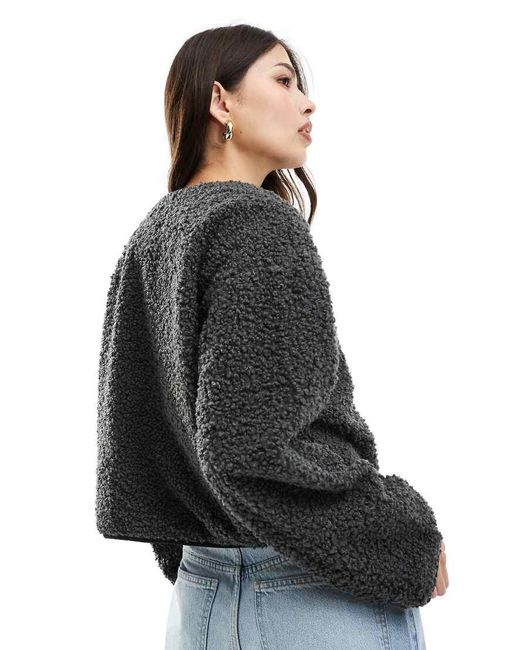 Vero Moda Blue Aware Short Teddy Duffle Coat