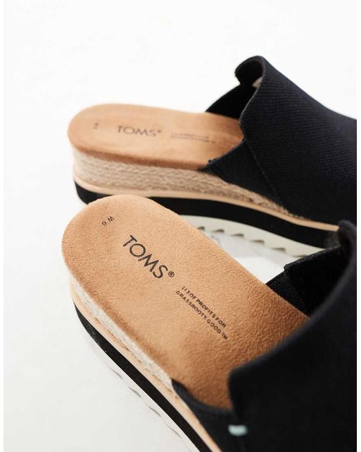 TOMS Black Diana Mule