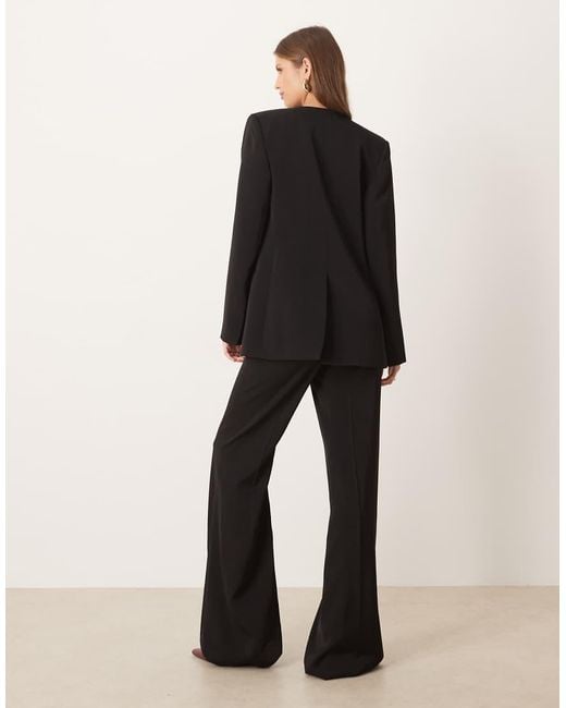 Mango Black Harry Tailored Flared Trouser Co-ord