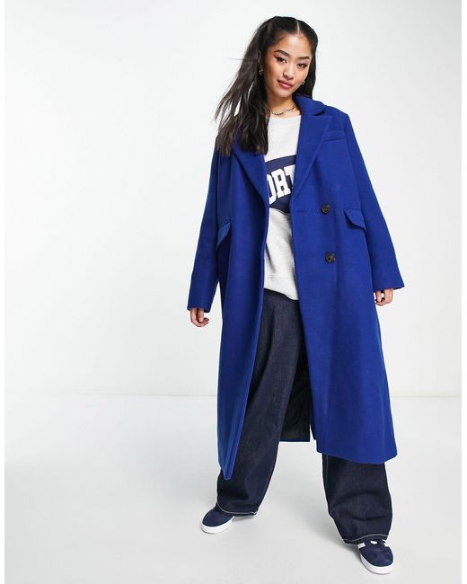 Vero Moda – eleganter oversize-mantel in Blau | Lyst DE