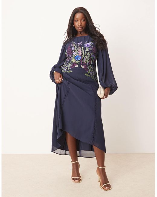 knee length dresses for ladies Verona High Neck Midi Dress main image 1
