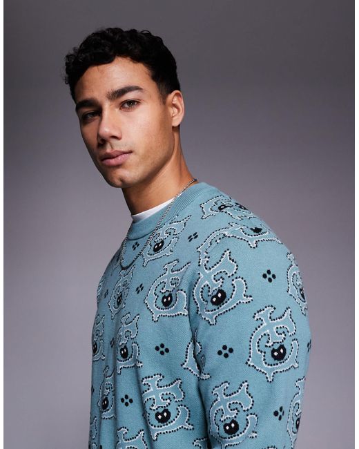 ICECREAM – strickpullover in Blue für Herren