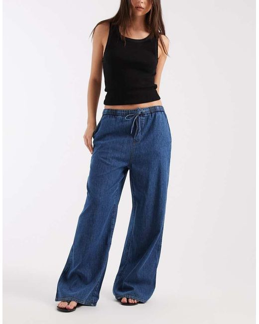 Tommy Hilfiger Blue Pull On Chambray Pants