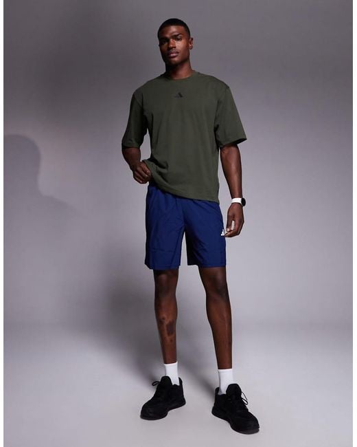 Adidas Originals Gray Adidas Training Oversized T-shirt for men