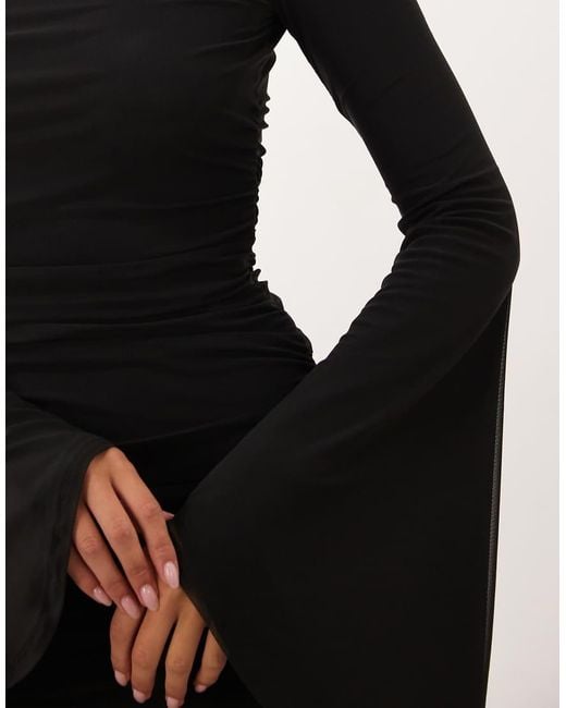 elegant black dress for funeral in Off White Dresses For RS-06.11.25 Size:50