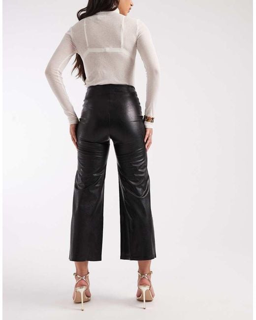 Commando Black Cropped Wide Leg Pant