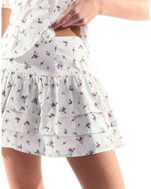 Collective The Label White Peplum Mini Skirt