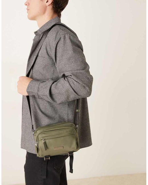 Calvin Klein Gray Sleek Utility Camera Cross-body Bag for men