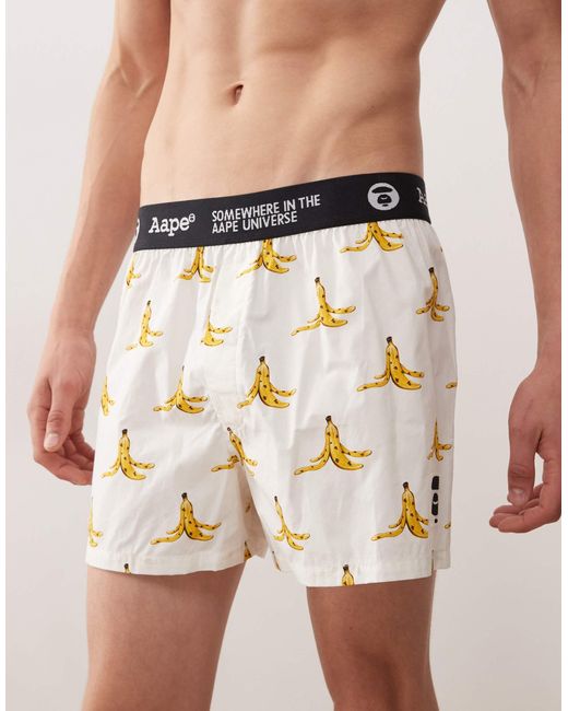 Aape By A Bathing Ape Natural Aape By A Bathing Ape Boxers for men