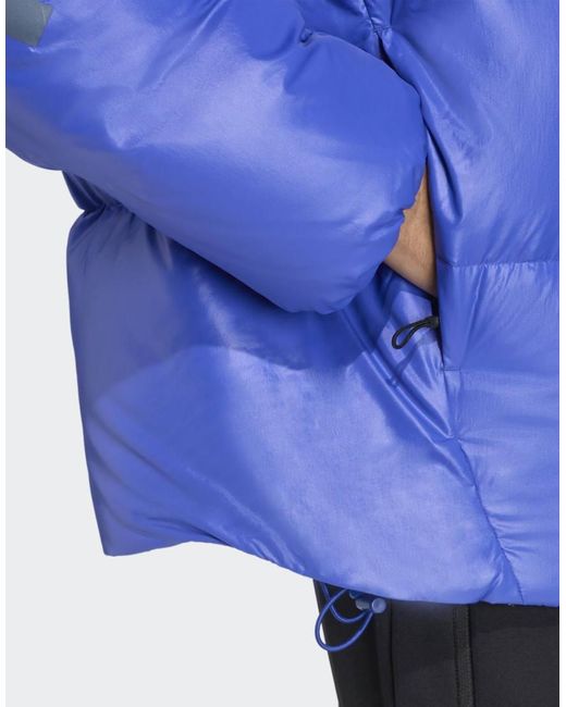 Adidas Originals Blue Adidas Z.N.E. Puffer Climawarm Down Jacket for men