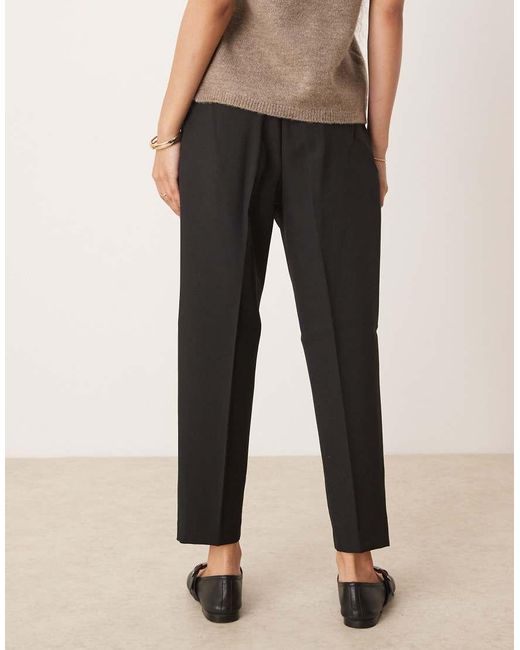 ASOS Black Petite Tailored Tapered Trousers