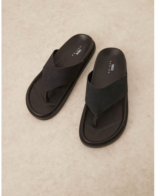 ASOS Black Classic Thongs for men