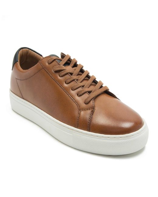 Evers - baskets à lacets décontractées en cuir - fauve Thomas Crick pour homme en coloris Brown