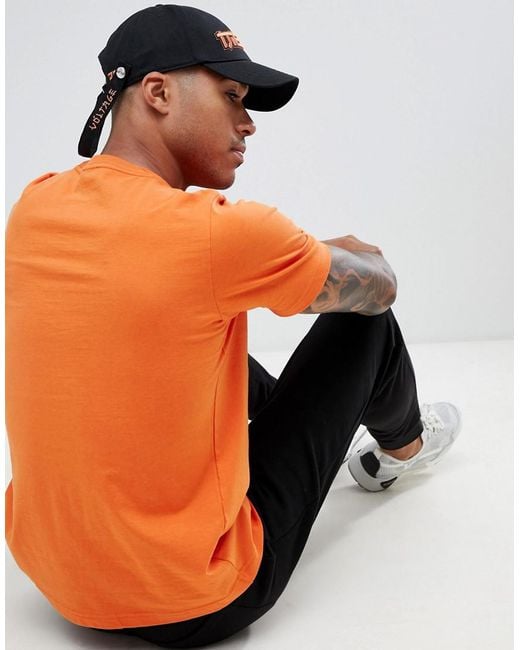 diesel t shirt orange