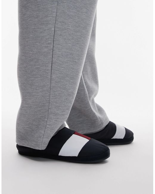 Tommy Hilfiger Gray Nylon Flag Slippers for men