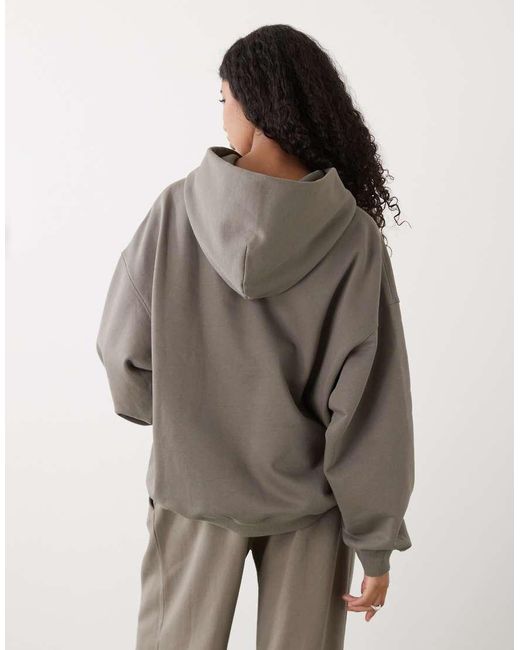 Weekday Brown Oversized Hoodie