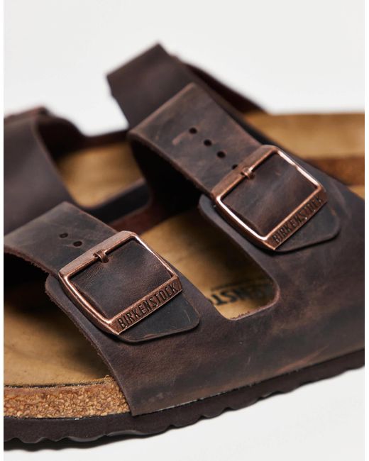 Birkenstock Brown ‐ arizona ‐ unisex-sandalen aus geöltem leder