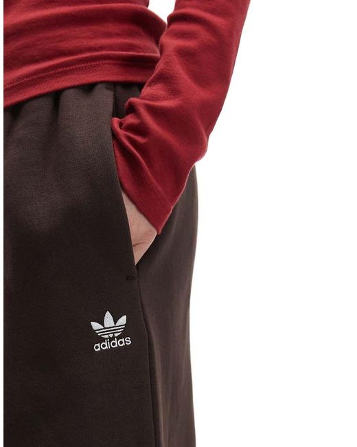 Adidas Originals Red Essential Wide Leg Joggers