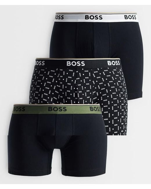 Boss Blue Power 3 Pack Boxer Briefs And Khaki for men