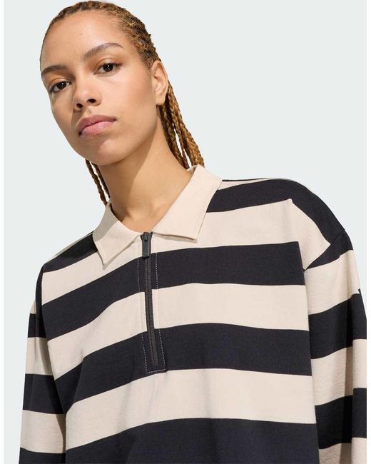 Adidas Gray Sportswear Essentials Contemporary French Terry Longsleeve Polo