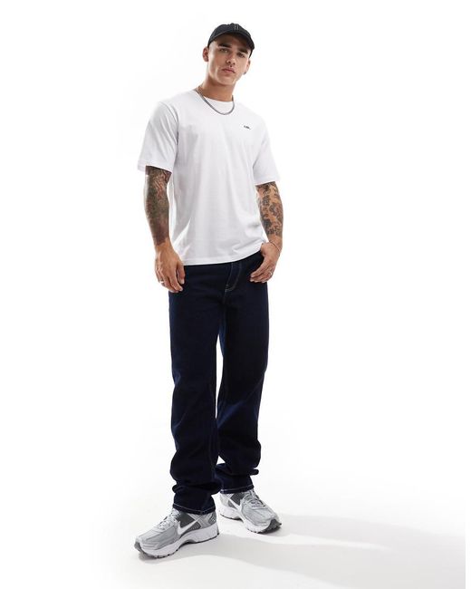 JJ Rebel White T-shirt With Small Chest Logo for men