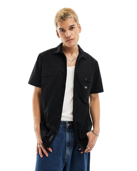 Vans Black Smith Shirt With Pockets