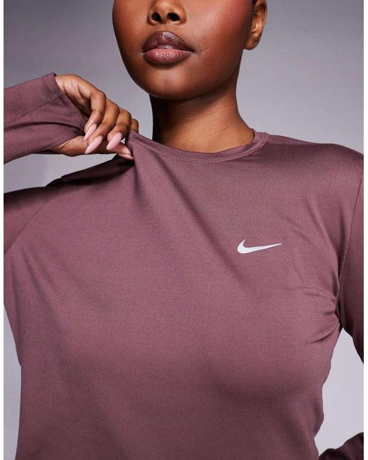 Nike Purple Swift Dri-fit Long Sleeve Top