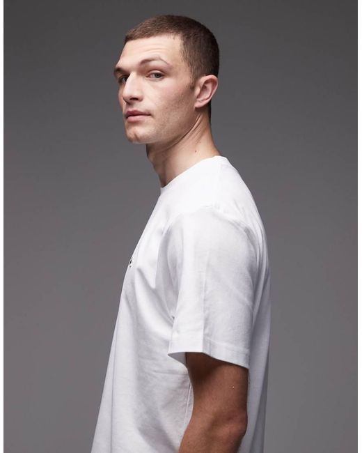 Lacoste Gray Oversized Heavyweight T-shirt for men