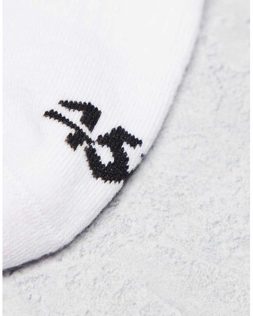 4505 White 2 Pack Pilates Grip Ankle Sock