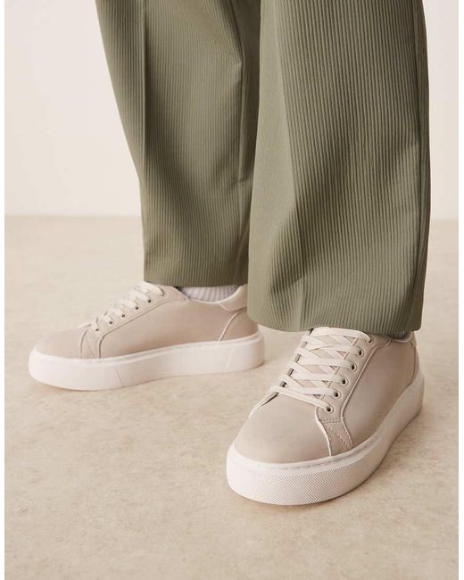 Zapatillas De Deporte Grises Con Cordones De ASOS de hombre de color Natural