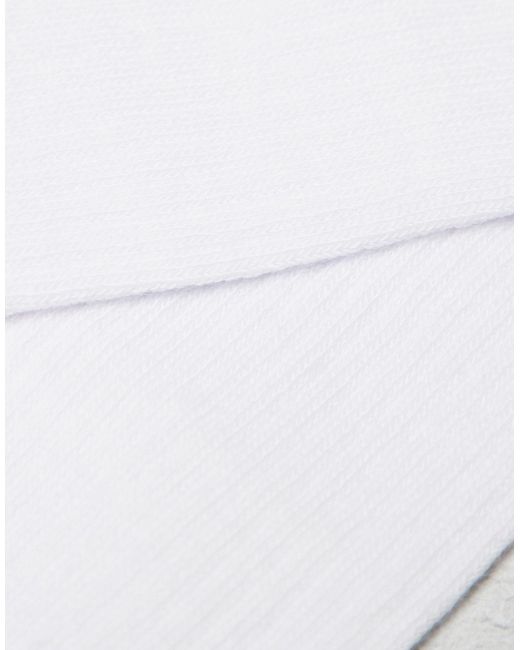 Calcetines deportivos s con bordado "no bad karma" ASOS de hombre de color White