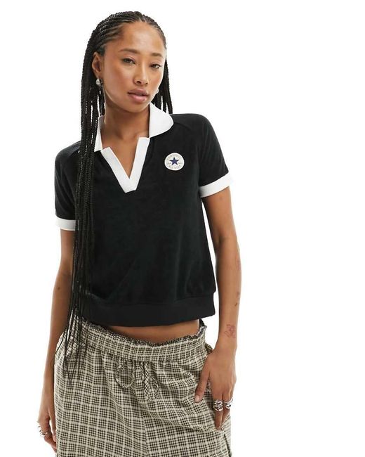 Converse Black Retro Chuck Terry Polo