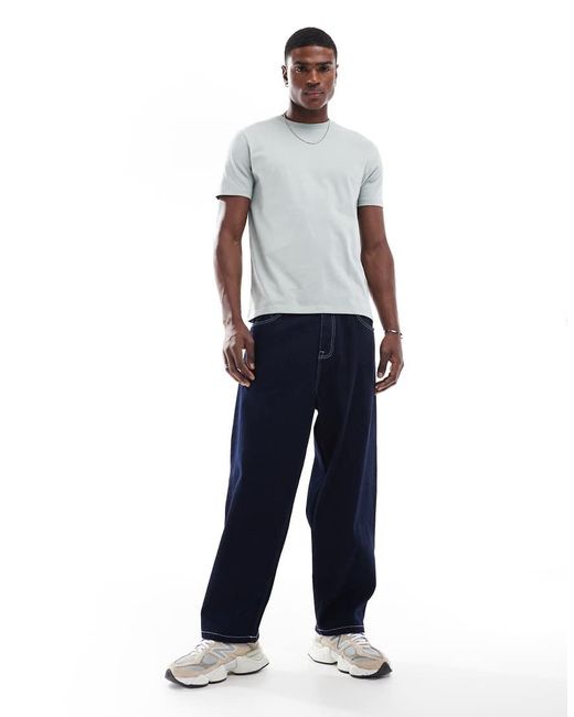 ASOS Set Van 2 Basic T-Shirts Met Ronde Hals in het Multicolor voor heren