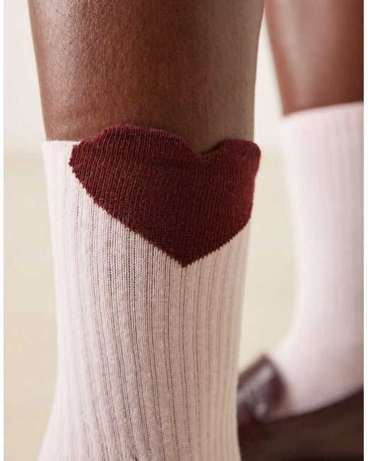 ASOS Red Heart Detail Socks