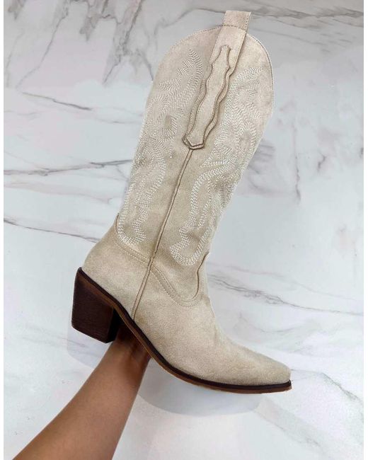 GIA STUDIOS Gray Cowboy Western Boots