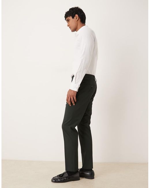 Pantaloni Da Abito Slim Scuro di SELECTED in Black da Uomo