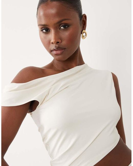Oh Polly White Off Shoulder Cut Out Detail Maxi Dress
